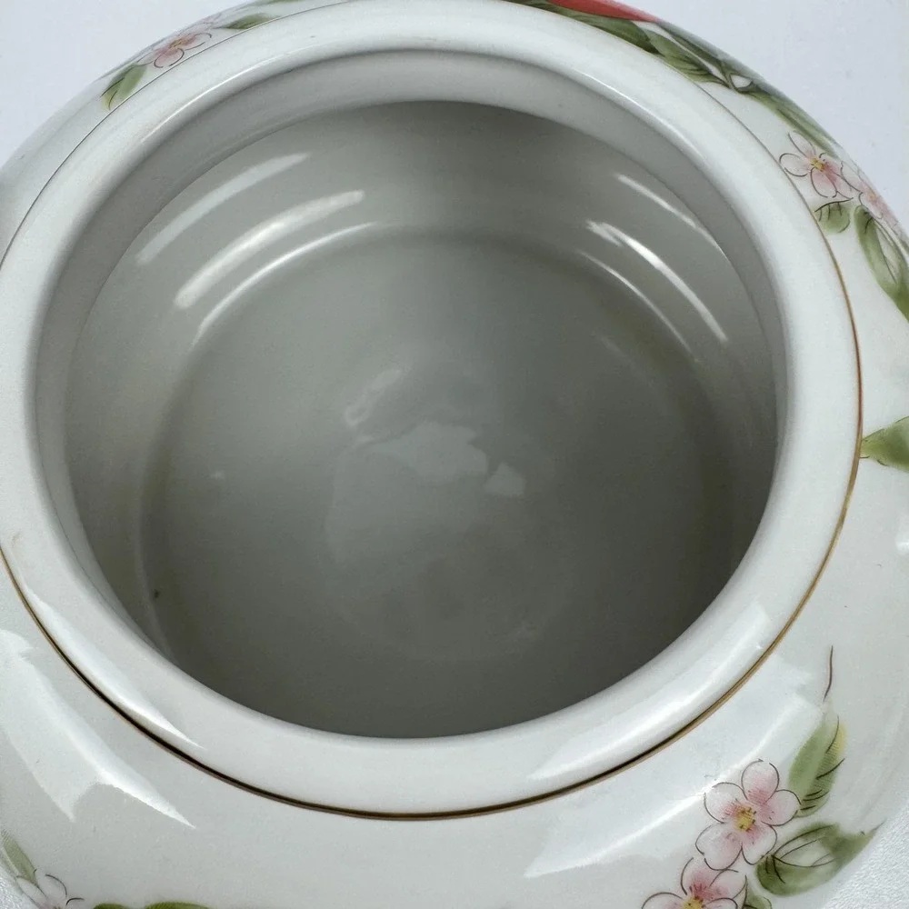 Vtg Andrea by Sadek Japan Porcelain Teapot Fruit Floral Cottagecore Tea Pot‎